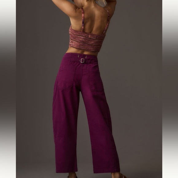 Anthropologie Pilcro button front barrel pants - Picture 4 of 5